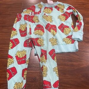 Purl Lamb French Fries Sweatshirt and Sweatpants Set